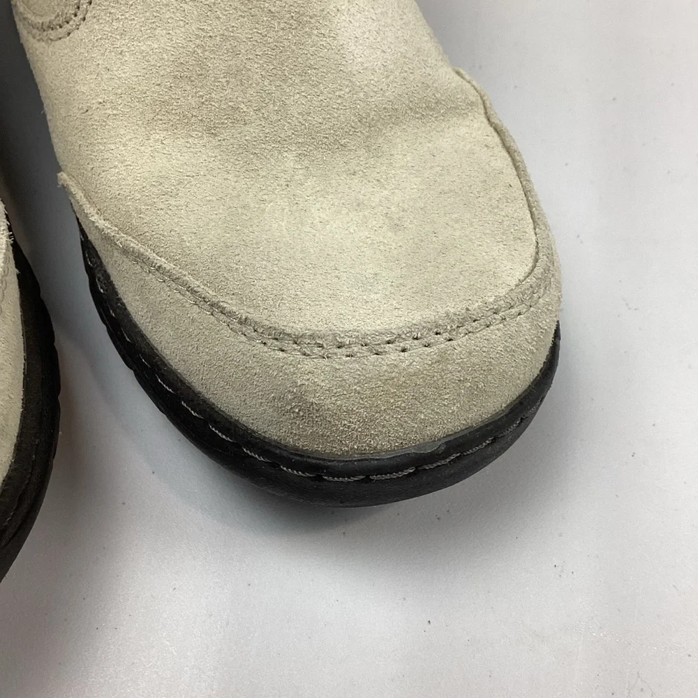 Khombu Iris Leather Suede Winter Ankle Boots Booties Size 10